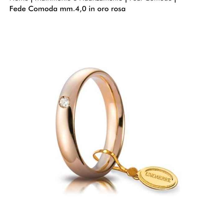 Fedi oro rosa unoaerre 5 gr! - 6