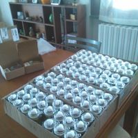 vasetti con cuore in gesso