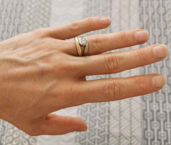 Anello solitario modello valentino (chiusura ad anello) + fede - 3