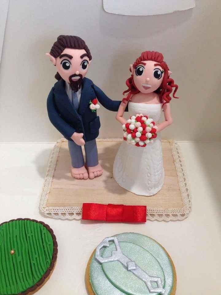 Cake topper e biscotto segnaposto - 1