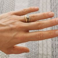 Anello solitario modello valentino (chiusura ad anello) + fede - 3