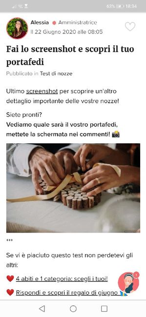 Fai lo screenshot e scopri il tuo portafedi 9