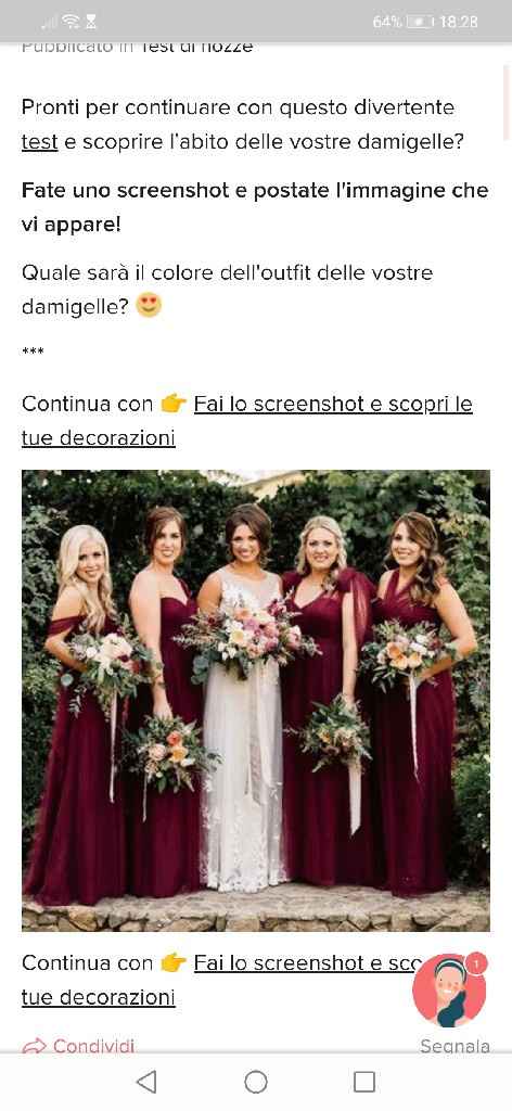 Fai lo screenshot e scopri il vestito delle tue damigelle - 1