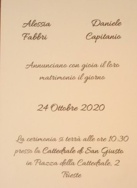 Partecipazioni: cosa avete scritto? 3