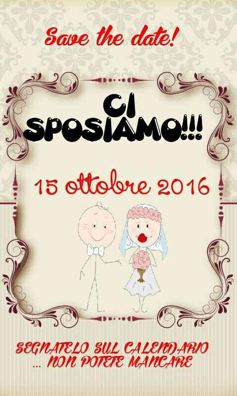 Save the date..che ne dite? - 1