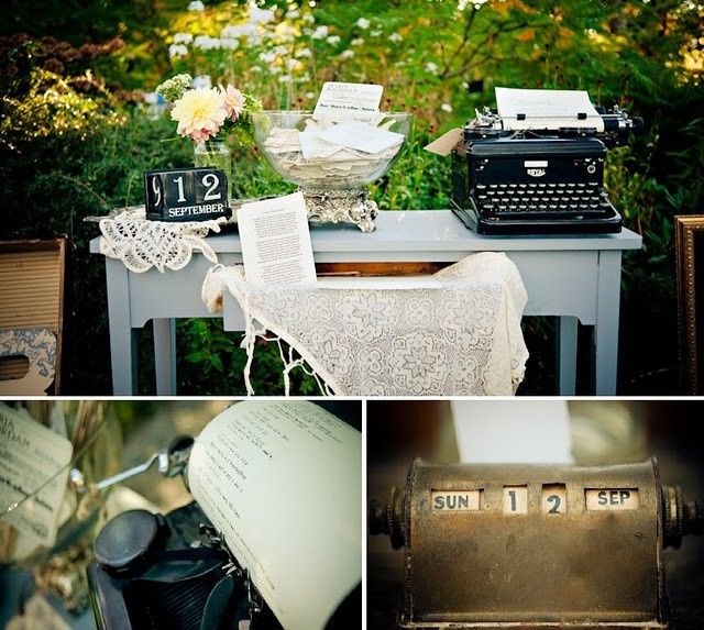 Guestbook e macchina da scrivere - 1
