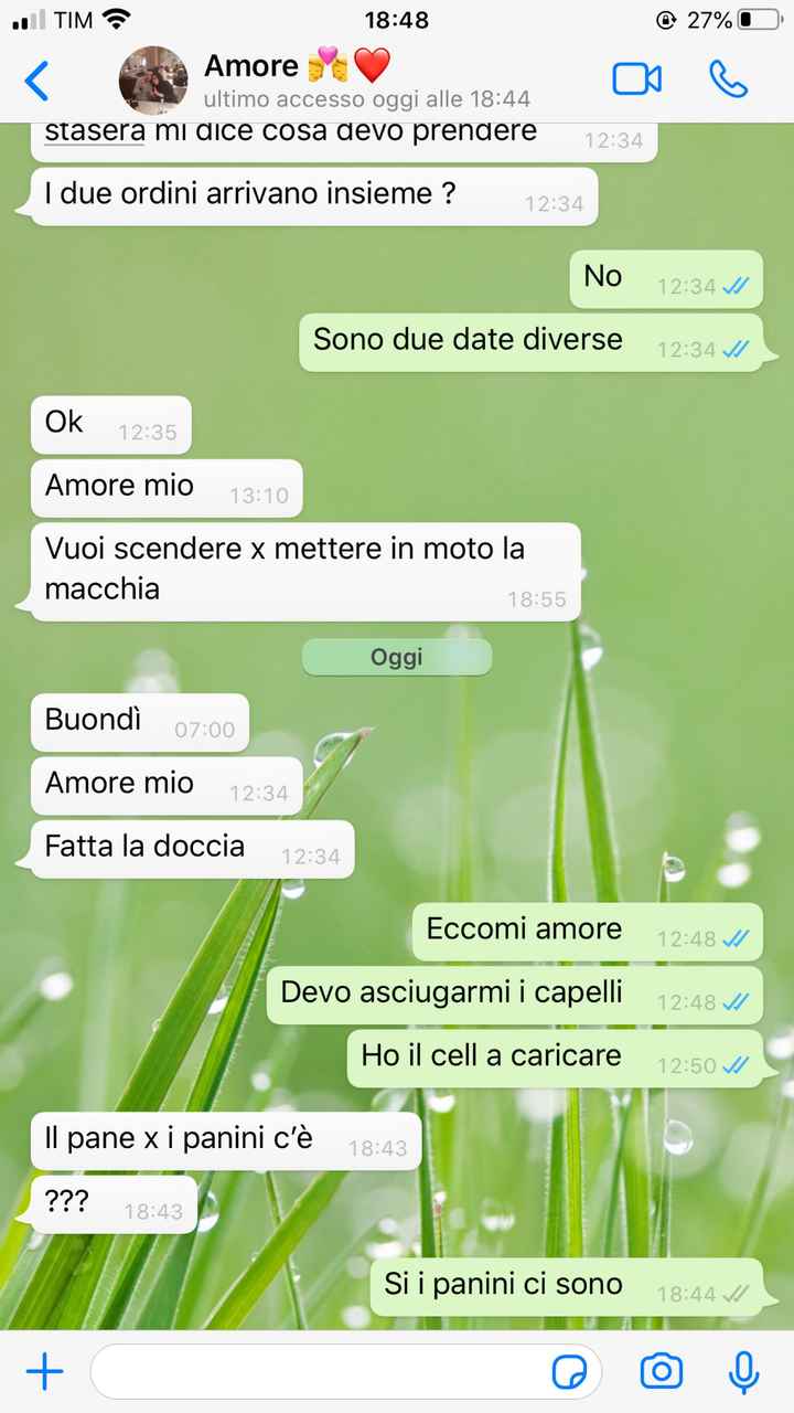 Condividi lo screenshot dell'ultimo messaggio che vi siete inviati - 1