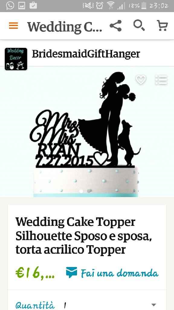 Cake topper - 1