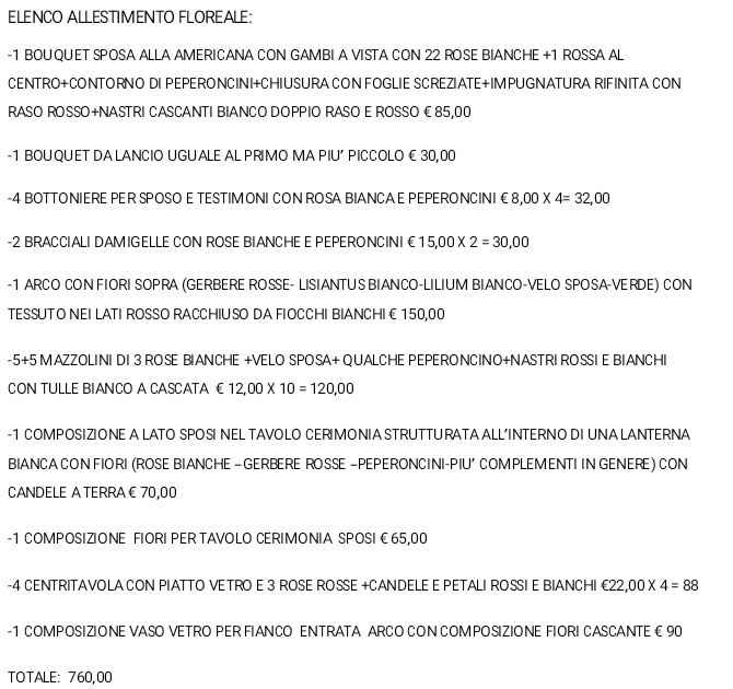 Preventivo fiorista - 1