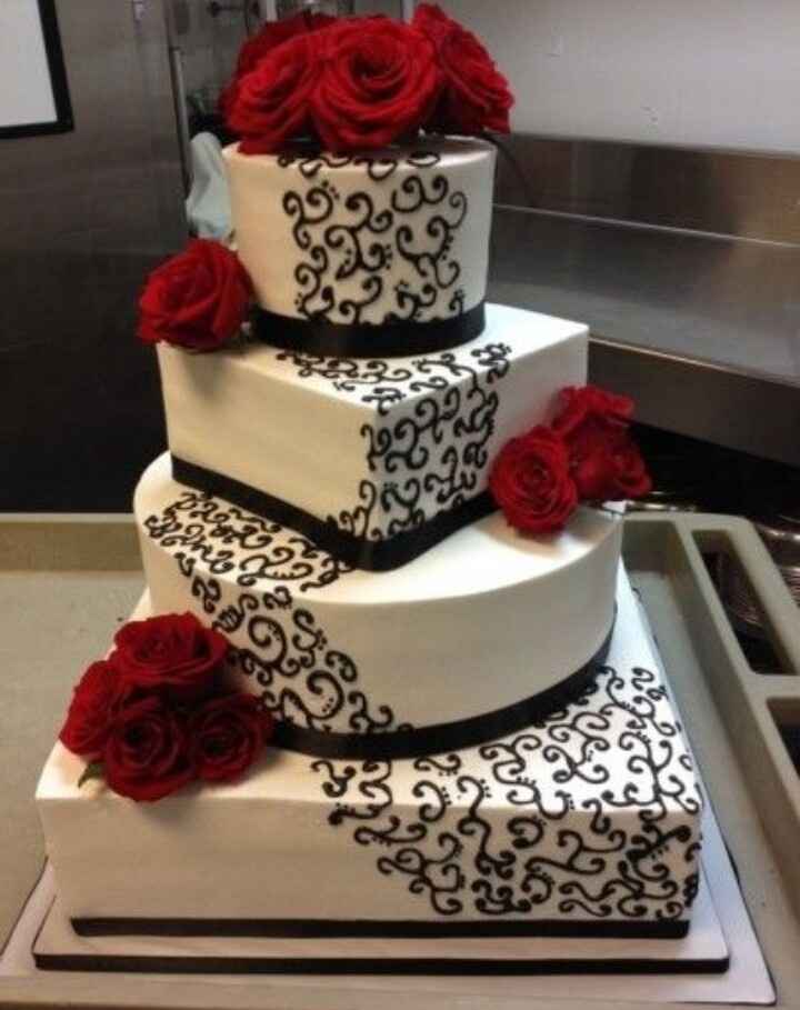 Matrimonio rosso e righe bianche e nere - 1