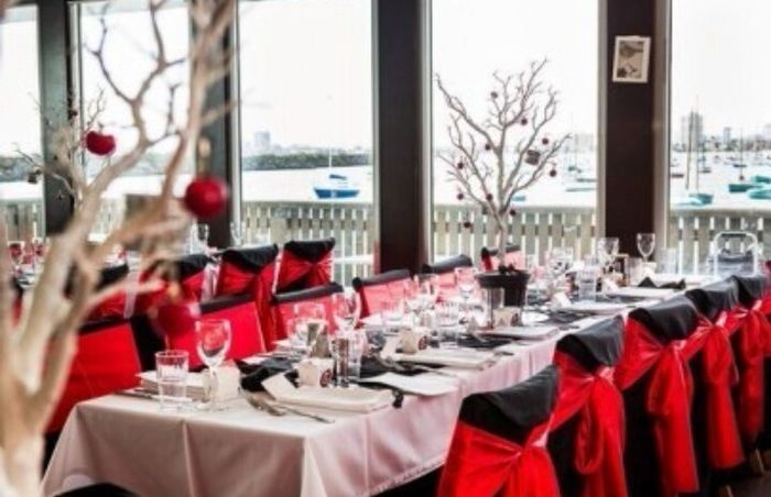 Matrimonio rosso e righe bianche e nere - 2