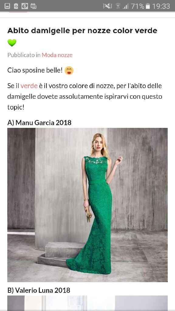 Nozze di colore verde - 2