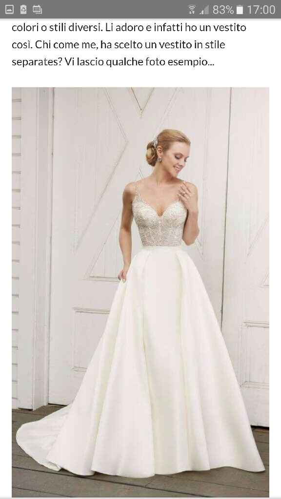 Trend dei wedding dresses: i wedding separates - 1