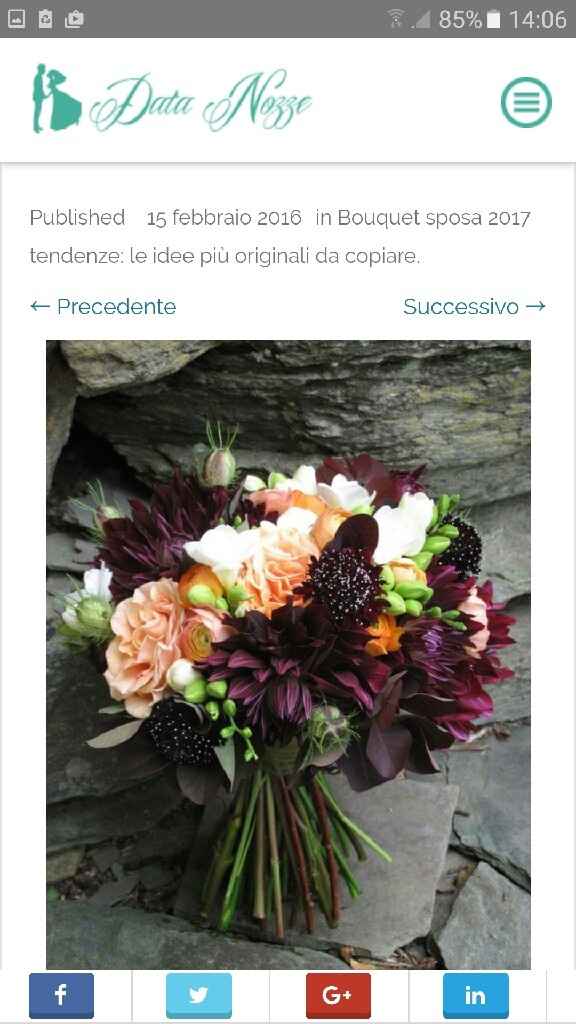 Tendenze bouquet 2017 - 2