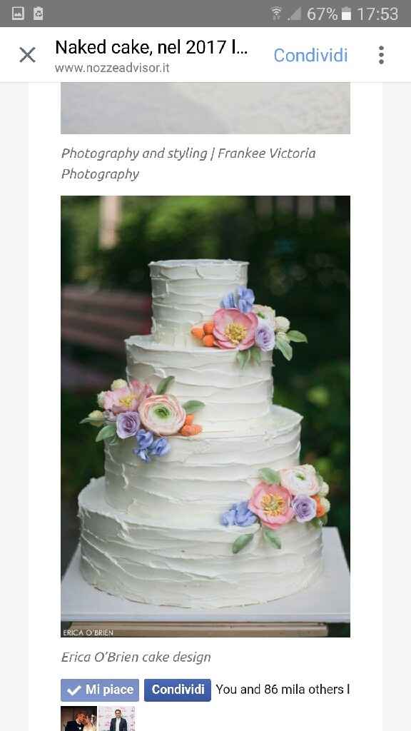 2017 naked wedding cake - 1