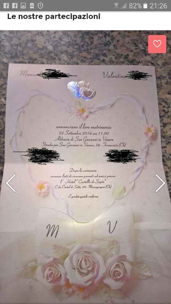 Fateci vedere le vostre partecipazioni di nozze! - 1