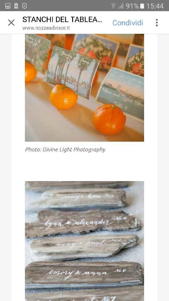 Escort card alternativo al tableau - 1