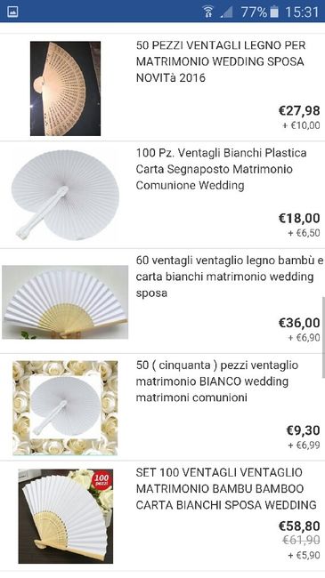 Ventagli legno ebay - 1