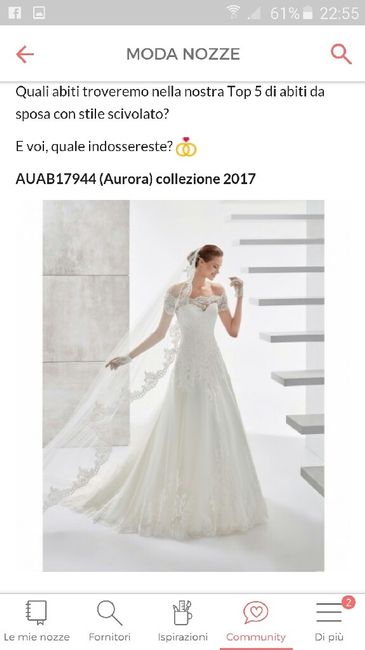 5 abiti da sposa stile scivolato - 1