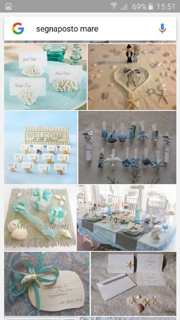 Segnaposto tema mare - 2