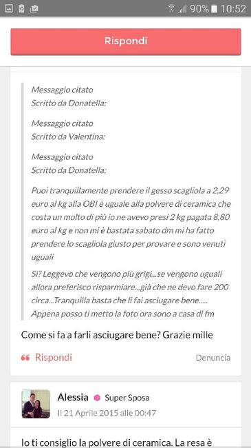 Gesso alabastrino o polvere di ceramica? - 3