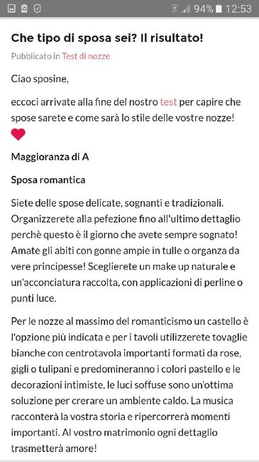 Che tipo di sposa sei? Il risultato! - 12