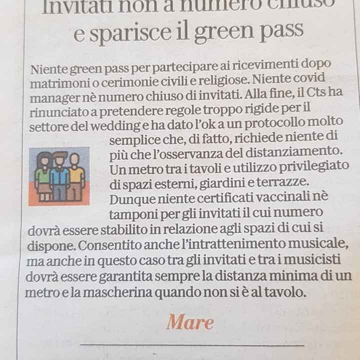 No green pass matrimonio - 1