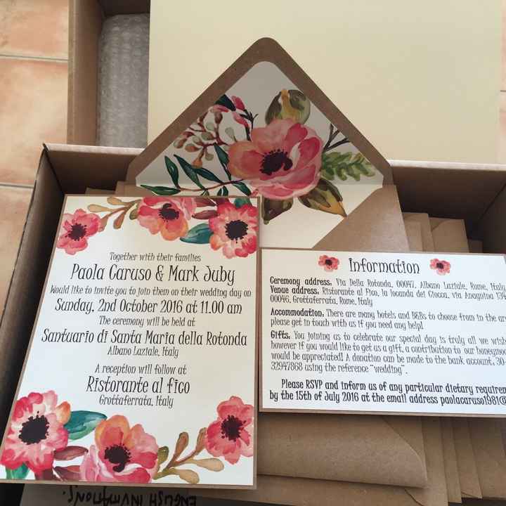 Finalmente i nostri inviti!! - 1