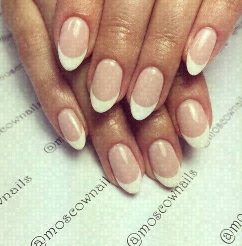 French manicure for wedding