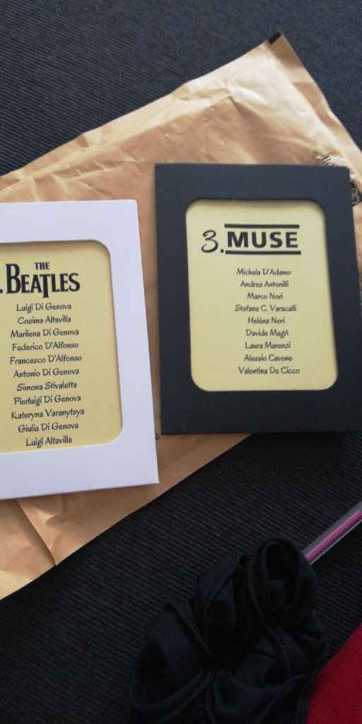 Tableau  e segnatavoli tema musica - 2