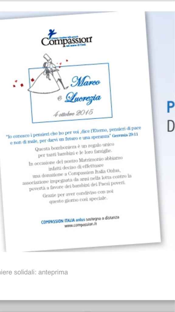 Bomboniere solidali...cosa ne pensate? - 2