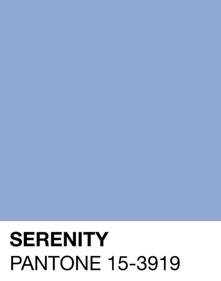 Pantone Serenity - colore dell'anno 2016