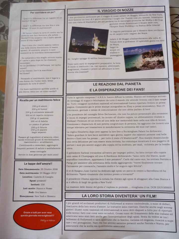 Gazzetta degli sposi fai da me!
