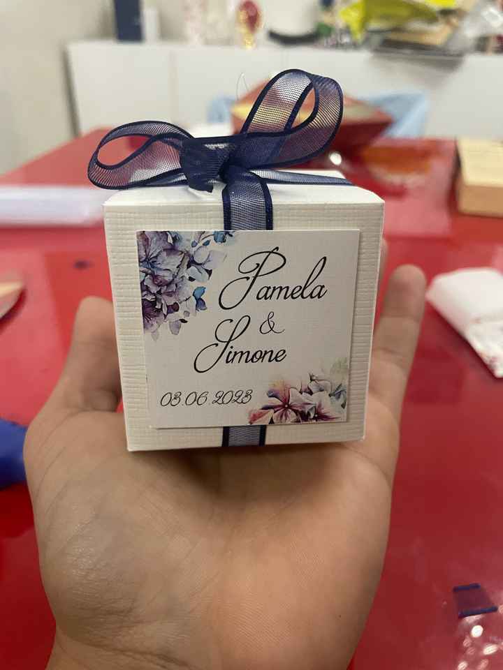 Scatoline porta confetti work in progress - 2