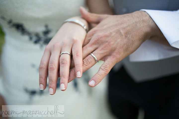 Fedi oro bianco e rosa - 1