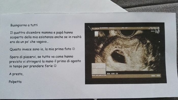 Quanto avete aspettato prima di dire ai vostri genitori di aspettare un bimbo? - 1