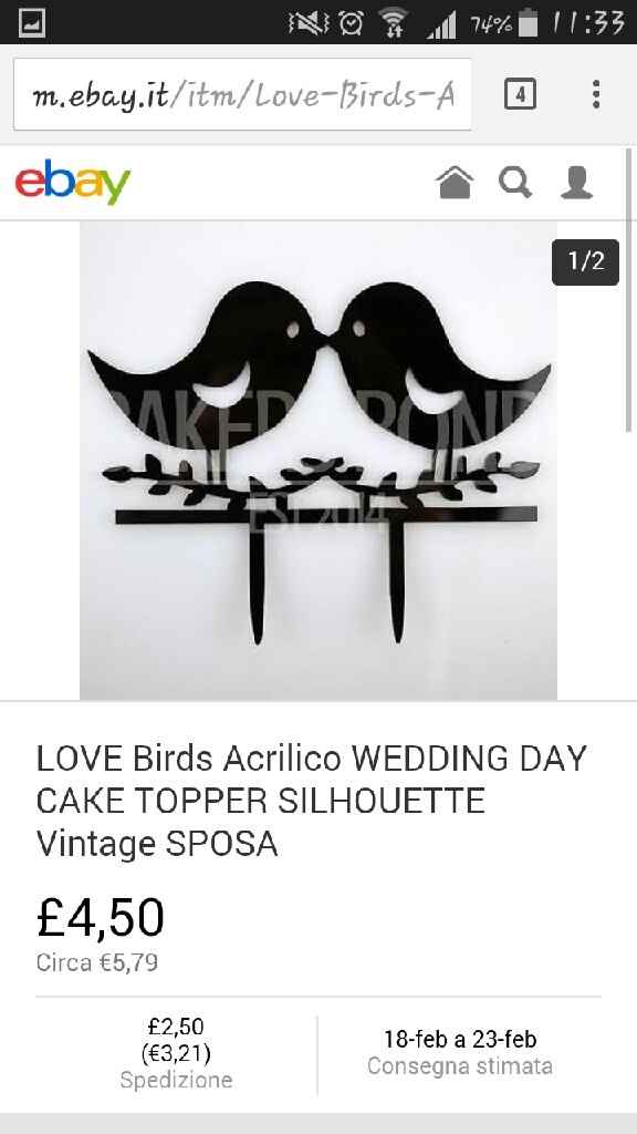 Il mio cake topper ? - 1