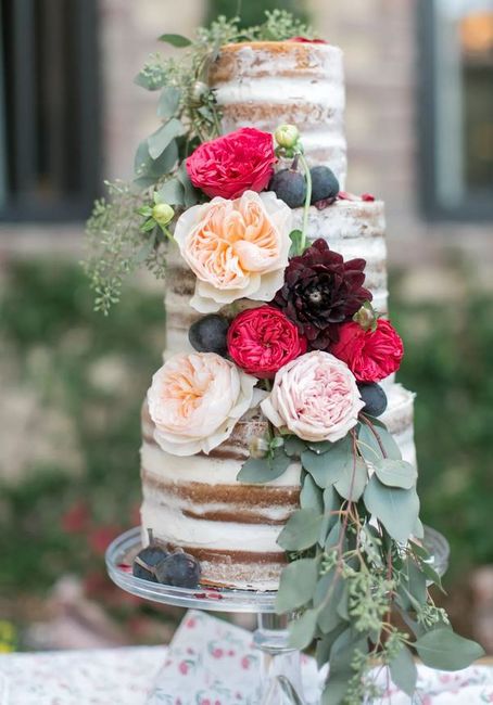 Naked cake decorata