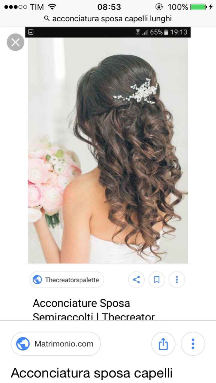 Acconciatura semisciolto - 1