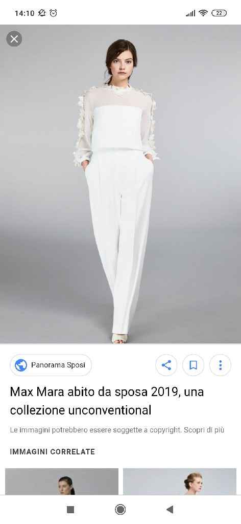 abito da sposa a pantalone - 1