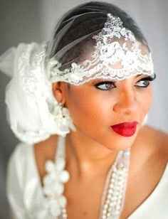 foto 6 velo annodato con pizzo