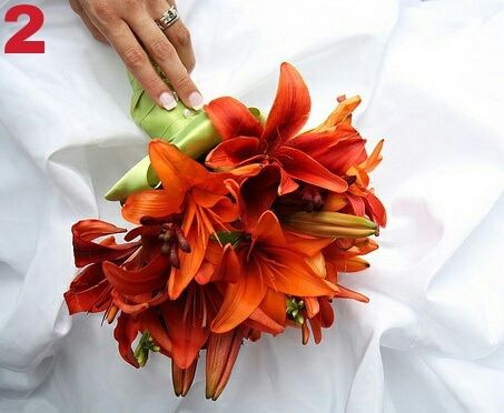 10 bouquet arancioni - 2
