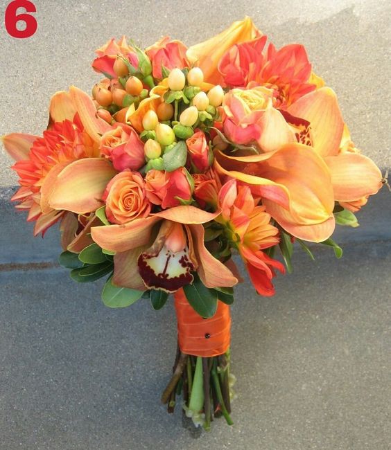 10 bouquet arancioni - 6