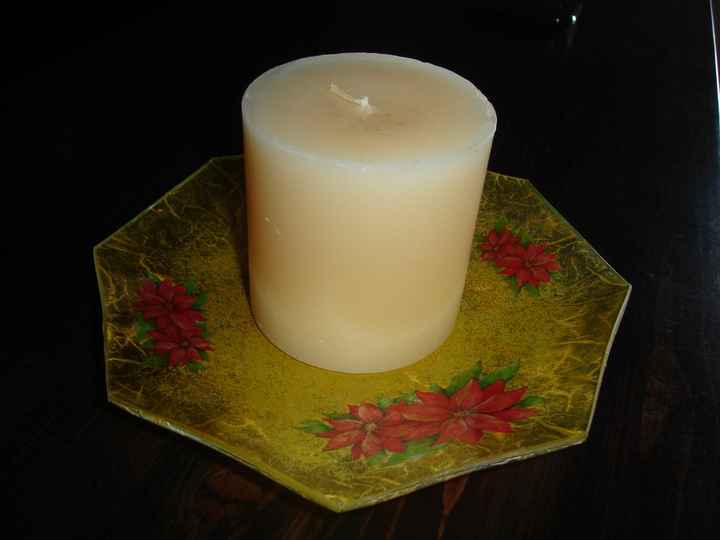 piatto porta candele