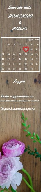 Save the date fronte