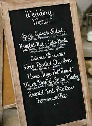 Menu su un cartellone - 1