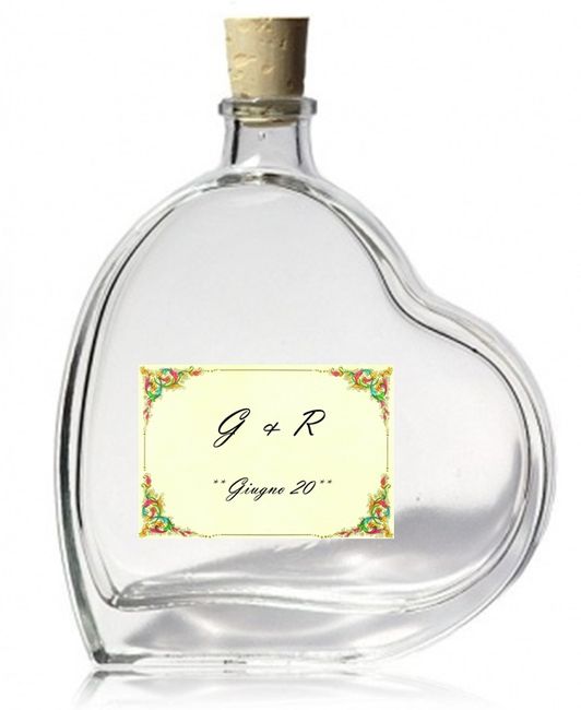 Bottiglia con etichetta