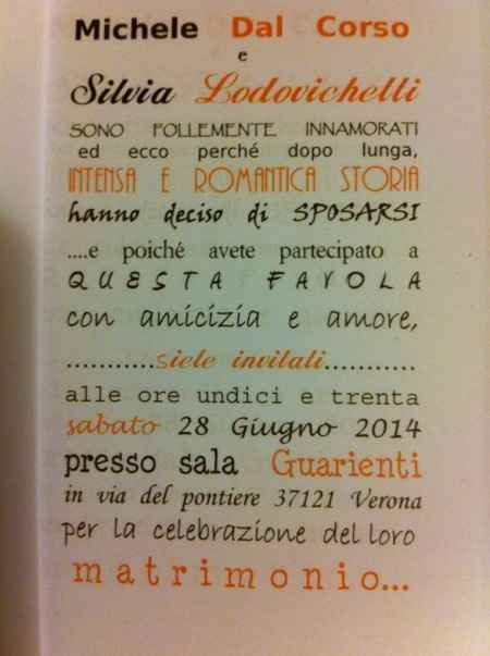Testo partecipazioni originali fai da te quale preferite? - 1