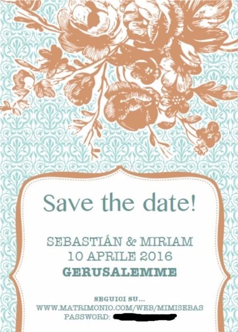 save the date... eccolo! 