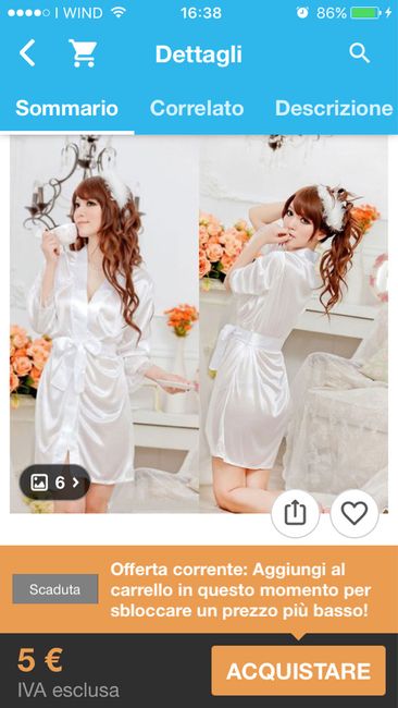 Sottoveste + kimono economico - 1